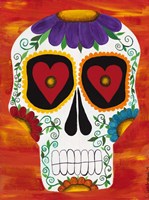 Fire Sugar Skull Fine Art Print