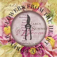 Circled Florals 1 Fine Art Print