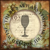 Circled Wine 1 Fine Art Print