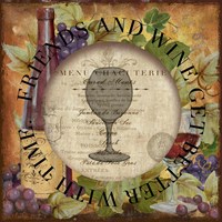 Circled Wine 2 Fine Art Print