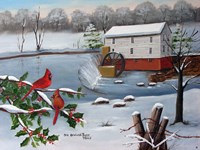 Murray's Mill in The Snow Fine Art Print
