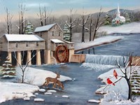 Pigeon Forge In The Winter Fine Art Print