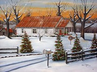 Mom and Dad's in Winter Fine Art Print