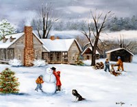 The Snowman Fine Art Print