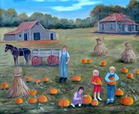The Pumpkin Patch 2 Fine Art Print