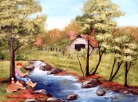 Gone Fishing Framed Print