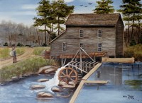 Howard's Creek Mill 1930s Fine Art Print