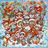 Christmas Choir 2 Fine Art Print