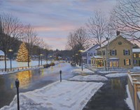 Christmas In Woodstock Fine Art Print