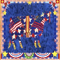 American Folk Art Cow Fine Art Print