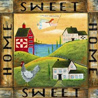 Home Sweet Home 2 Square Fine Art Print