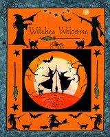 Witches Welcome Flag Fine Art Print