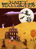 White Witch Halloween Dance Fine Art Print