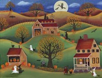 Halloween Autum Pumpkin Farm Fine Art Print