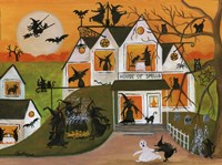 Halloween Witch House Of Spells Fine Art Print