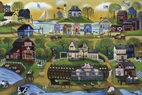 Pigasso Folk Art Farm Fine Art Print