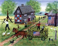 American Hay Ride Fine Art Print