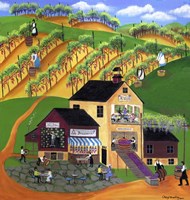 Les Brasserie Vineyard Fine Art Print