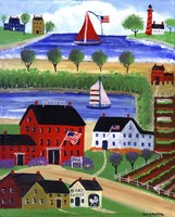 Seaside Village Fine Art Print