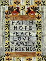 Chicken Footprints Sign Fine Art Print