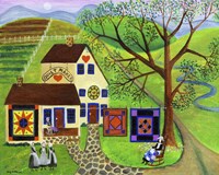 Amish Country Quilt Makers Fine Art Print