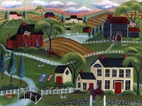 Old English Sunrise Fox Run Fine Art Print