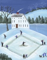 Snow Ball Baseball Fine Art Print