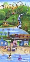 Carnival Train Rides by the Beach Fine Art Print