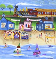 Surf Swim Sail Train Ride Fine Art Print