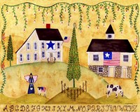 American Farmhouse Sampler Fine Art Print