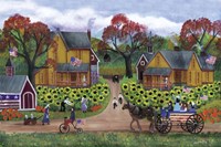 American Sunflower Farm Celebration Fine Art Print
