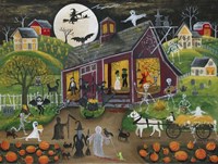 Ho Down Barn Dance Halloween Fine Art Print