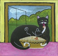 Kitty Likes Cherry Pie Fine Art Print
