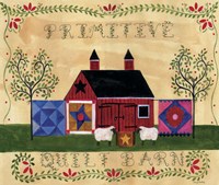 Primitive Quilt Barn Sampler Fine Art Print