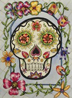 Dia de los Muerton con Flores Fine Art Print