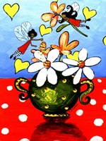 Flower Arranging Fairies Fine Art Print