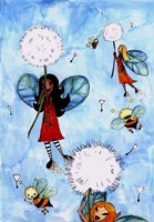Riding The Dandelions Fine Art Print