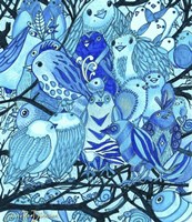 Blue Bird Montage Fine Art Print