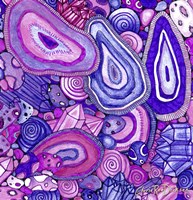 Crystals and Gemstones Framed Print