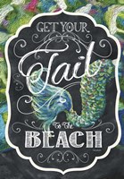 Get Your Tail to the Beach Fine Art Print