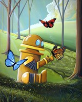 Bot and the Butterflies Fine Art Print