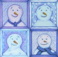 Four Snowmen Fine Art Print