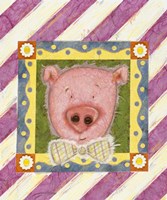Pig in Bow Tie Fine Art Print