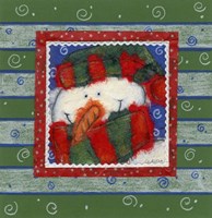 Scarf Snowman 2 Fine Art Print