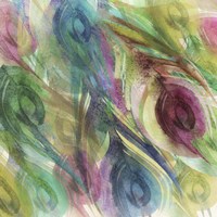 Peacock Dress Pattern Fine Art Print