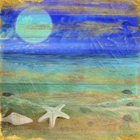 Turquoise Moon Night Fine Art Print