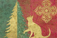 Xmas Tree and Cat Fine Art Print