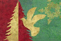 Xmas Tree and Dove Fine Art Print