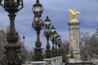 Art Nouveau Lamps Posts on Pont Alexandre III - I Fine Art Print
