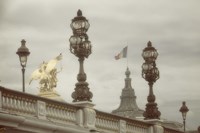 Art Nouveau Lamps Posts on Pont Alexandre III - III Fine Art Print